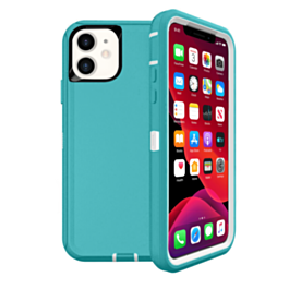 Heavy Duty Case for iPhone 12 / 12 Pro (LIGHT TEAL) (Only Ground Shipping)