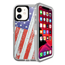 Heavy Duty Case for iPhone 12 / 12 Pro (US FLAG) (Only Ground Shipping)