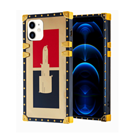 Shiny Lipstick Square Case - Style 2 for iPhone 12 / 12 Pro (Only Ground Shipping)