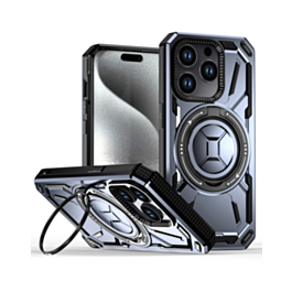 Full-Body Rugged Shockproof Case with Built-in Ring Holder - PURPLE for iPhone 12 / 12 Pro (Only Ground Shipping)