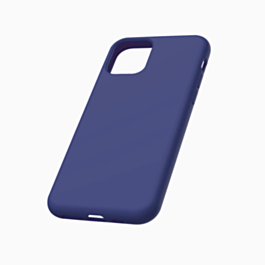 Soft Solid Silicone Case (Full Buttom Cover) - NAVY for iPhone 12 / 12 Pro (Only Ground Shipping)