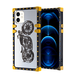Square Case with Mirror Design - Style 1 for iPhone 12 / 12 Pro (Only Ground Shipping)