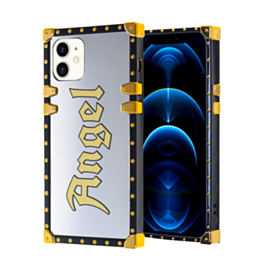 Square Case with Mirror Design - Style 5 for iPhone 12 / 12 Pro (Only Ground Shipping)
