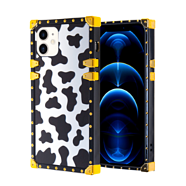 Square Case with Mirror Design - Style 6 for iPhone 12 / 12 Pro (Only Ground Shipping)