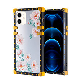 Square Case with Mirror Design - Style 9 for iPhone 12 / 12 Pro (Only Ground Shipping)