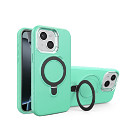 Support Heavy Duty Case with Wireless Charging Kickstand - SKY BLUE for iPhone 12 / 12 Pro (Only Ground Shipping)