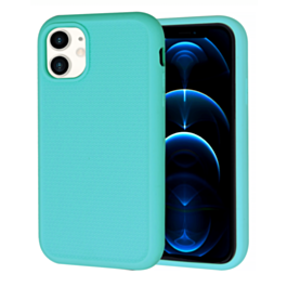 Dual Layer Serrated Case - TEAL for iPhone 12 / 12 Pro (Only Ground Shipping)