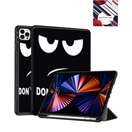 Old Style Notebook Design Case - Don't Touch for iPad Air 13 2024 / Pro 12.9 (3rd / 4th / 5th / 6th) (Only Ground Shipping)