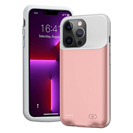 Soft Rubber Slim Charging Case (7000 mAh) for iPhone 13 (ROSE GOLD) (Only Ground Shipping)