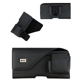 EVO 6.9" Horizontal Nylon Pouch Case with Earbuds Leather Pouch (Only Ground Shipping)