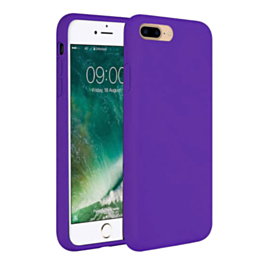 iPhone 7/8 Soft Solid Silicone Case (Full Buttom Cover) - PURPLE (Only Ground Shipping)