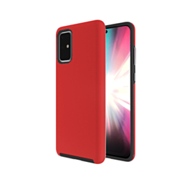 Galaxy S20 Shock Absorption Protective Dual Layer Case - RED (Only Ground Shipping)