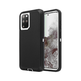 Heavy Duty Case for Galaxy S20 Plus (BLACK & WHITE) (Only Ground Shipping)