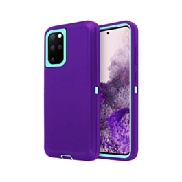 Heavy Duty Case for Galaxy S20 Plus (PURPLE & TEAL) (Only Ground Shipping)