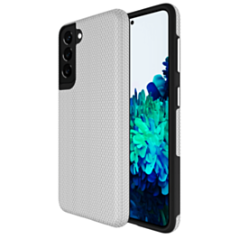 Galaxy S22 Ultra Shock Absorption Protective Dual Layer Case - SILVER (Only Ground Shipping)