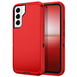 Heavy Duty Case for Galaxy S22 (RED & BLACK) (Only Ground Shipping)