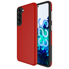 Galaxy S23 Shock Absorption Protective Dual Layer Case - RED (Only Ground Shipping)