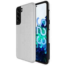 Galaxy S23 Shock Absorption Protective Dual Layer Case - SILVER (Only Ground Shipping)