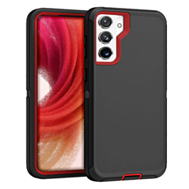 Heavy Duty Case for Galaxy S23 (BLACK & RED) (Only Ground Shipping)