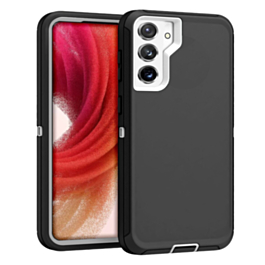 Heavy Duty Case for Galaxy S23 (BLACK & WHITE) (Only Ground Shipping)