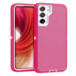 Heavy Duty Case for Galaxy S23 (LIGHT PINK & WHITE) (Only Ground Shipping)