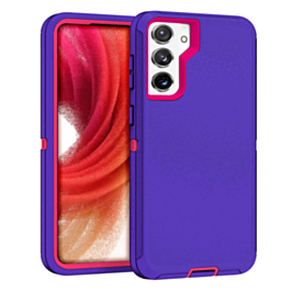 Heavy Duty Case for Galaxy S23 (DARK PURPLE & HOT PINK) (Only Ground Shipping)