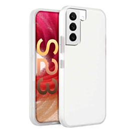 Galaxy S23 Hard PC Rear / Soft TPU Colorful Border Case - CLEAR (Only Ground Shipping)