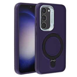 Support Heavy Duty Case with Wireless Charging Kickstand - PURPLE for Galaxy S23 (Only Ground Shipping)