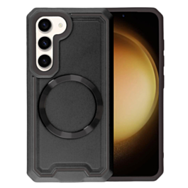 Galaxy S23 Slim Non-Slip Transparent Matte Wireless Charging Case - BLACK (Only Ground Shipping)