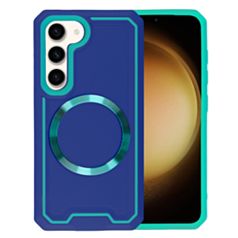 Galaxy S23 Plus Slim Non-Slip Transparent Matte Wireless Charging Case - BLUE (Only Ground Shipping)