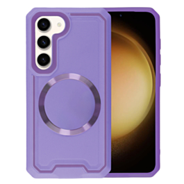 Galaxy S23 Plus Slim Non-Slip Transparent Matte Wireless Charging Case - PURPLE (Only Ground Shipping)