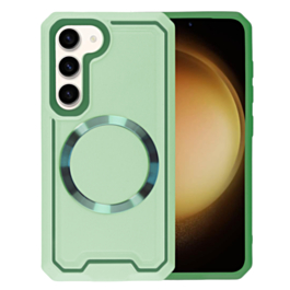 Galaxy S23 Plus Slim Non-Slip Transparent Matte Wireless Charging Case - TEAL (Only Ground Shipping)