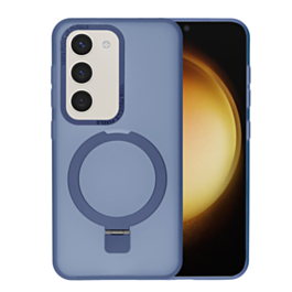 Carbon Wireless Charging Case with Ring Stand - DARK BLUE for Galaxy S23 (Only Ground Shipping)