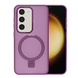 Carbon Wireless Charging Case with Ring Stand - PURPLE for Galaxy S23 (Only Ground Shipping)