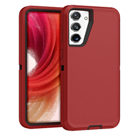 Heavy Duty Case for Galaxy S23 FE (RED & BLACK) (Only Ground Shipping)