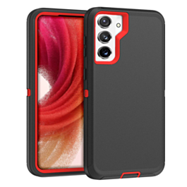 Heavy Duty Case for Galaxy S23 Plus (BLACK & RED) (Only Ground Shipping)