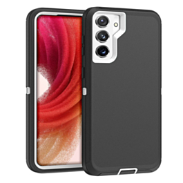 Heavy Duty Case for Galaxy S23 Plus (BLACK & WHITE) (Only Ground Shipping)