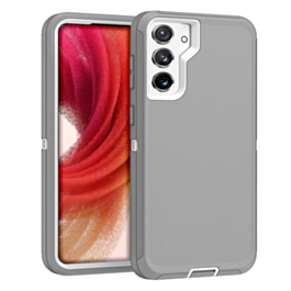 Heavy Duty Case for Galaxy S23 Plus (GRAY & WHITE) (Only Ground Shipping)