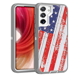 Heavy Duty Case for Galaxy S23 Plus (US FLAG) (Only Ground Shipping)