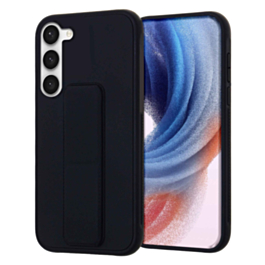 Galaxy S23 Plus Hand Strap Vertical Magnetic Kickstand Case - BLACK (Only Ground Shipping)
