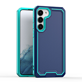 Slim Non-Slip Transparent Matte Case - BLUE for Galaxy S23 Plus (Only Ground Shipping)