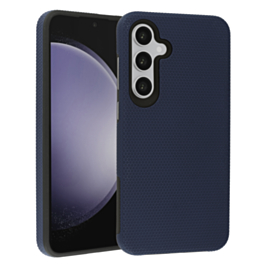 Shock Absorption Protective Dual Layer Case - NAVY BLUE for Galaxy S24FE (Only Ground Shipping)