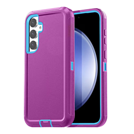 Heavy Duty Case for Galaxy S24 FE (PURPLE & TEAL) (Only Ground Shipping)