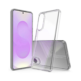 Galaxy S25 Edge Hybrid Case with Air Cushion Technology - CLEAR (Only Ground Shipping)