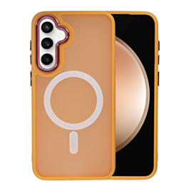 Galaxy S25 Plus New Magnetic Wireless Charging Case - ORANGE (Only Ground Shipping)