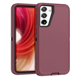 Heavy Duty Case for Galaxy S25 Plus / S24 Plus (MAROON & BLACK) (Only Ground Shipping)