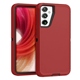 Heavy Duty Case for Galaxy S25 Plus / S24 Plus (RED & BLACK) (Only Ground Shipping)