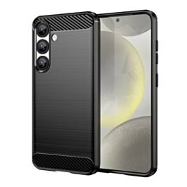 Flexible TPU Rubber Case - BLACK for Galaxy S25 Plus (Only Ground Shipping)