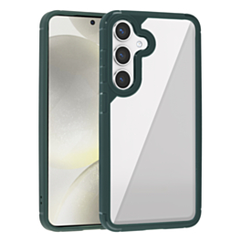 Luxury Shockproof Clear Case - GREEN for Galaxy S25 Plus (Only Ground Shipping)