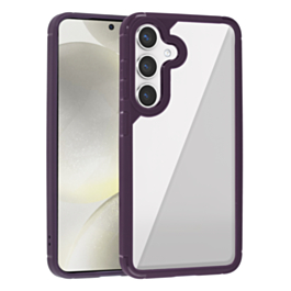 Luxury Shockproof Clear Case - PURPLE for Galaxy S25 Plus (Only Ground Shipping)